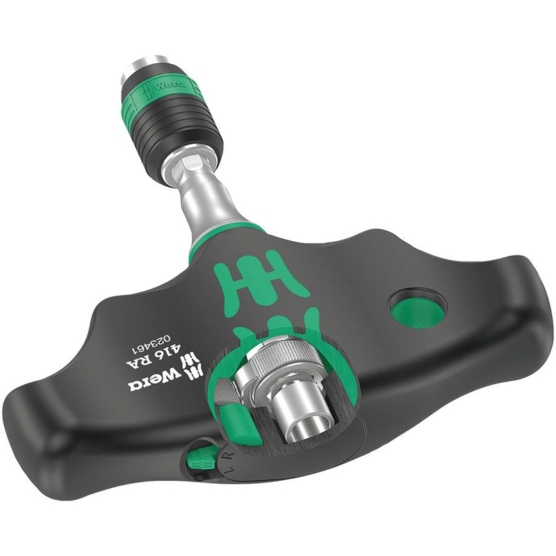 Wera 416 RA T-Handle Screwdriver – Ratchet Function Rapidaptor Quick-Release Chuck