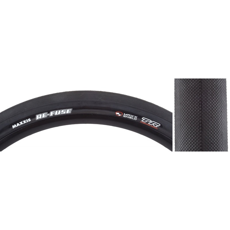 Maxxis Re-Fuse Tire – 700 x 40 Tubeless Folding Black Dual MaxxShield
