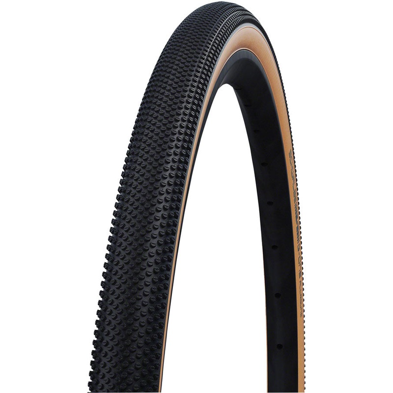 Schwalbe G-One Allround Tire – 700 x 40, Tubeless, Folding, Black/Tan, Performance Line, Addix