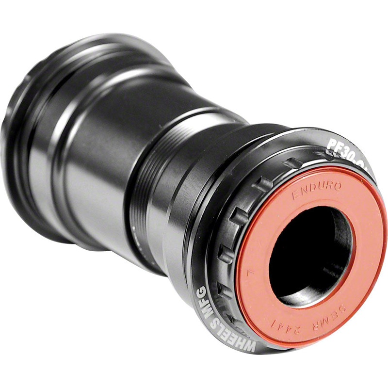 Wheels Manufacturing PressFit 30 to SRAM Bottom Bracket Angular Contact Bearings BLK Cups