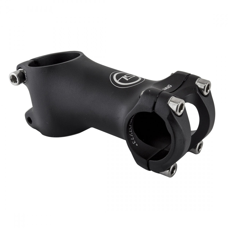 Sunlite Threadless Stem Bar Clamp 26mm 70mm +/-17 Deg Black Aluminum Road Bike