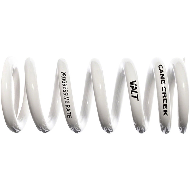 Cane Creek Progressive Rate VALT Lightweight Rear Shock Spring – 45mm x 400-488lbs White