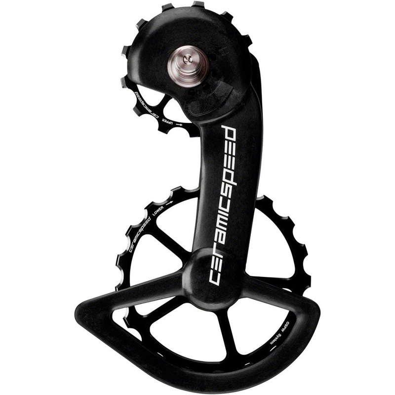 CeramicSpeed OSPW Pulley Wheel System for Shimano 9100/9150 and 8000 SS/8050 SS – Coated Races, Alloy Pulley, Carbon Cage, Black