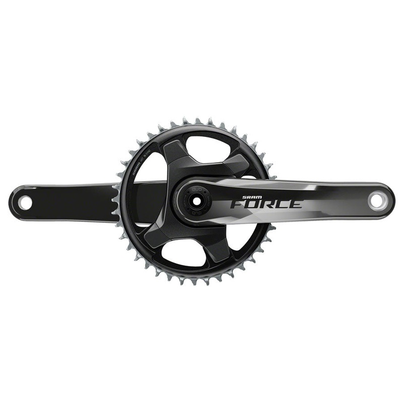 SRAM Force 1 AXS Crankset – 172.5mm 12-Speed 40t 107 BCD Cannondale Ai DUB Spindle Interface Gloss Carbon D1