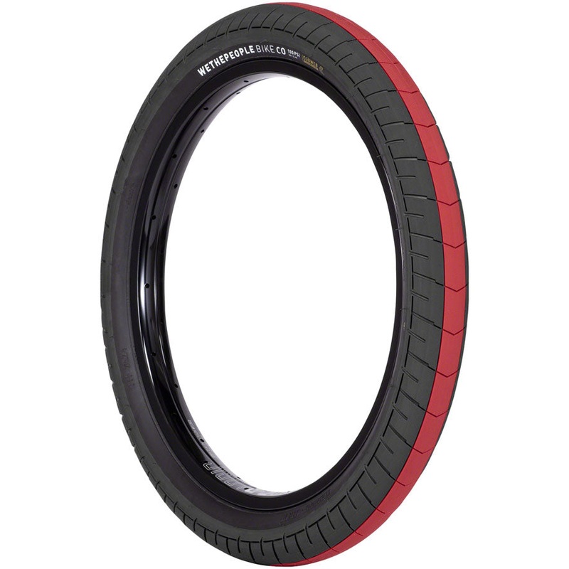 We The People Activate Tire – 20 x 2.4″ 100psi Black/Red Stripe