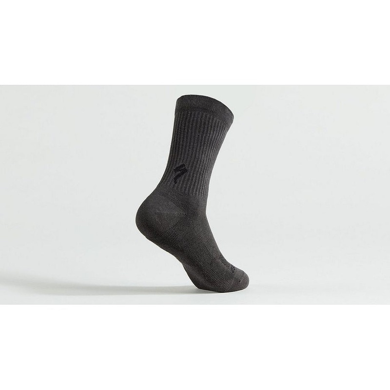 cotton tall sock charcoal s