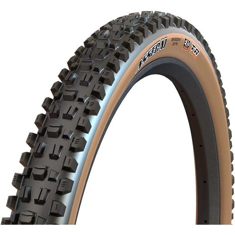 Maxxis Assegai Tire – 29 x 2.6, Tubeless, Folding, Black/Tan, EXO