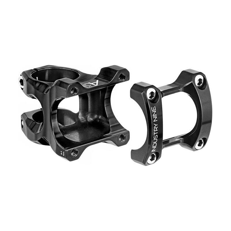 Industry Nine A318 Stem – 40mm, 31.8mm Clamp, +/-4.4, 1 1/8″, Aluminum, Black