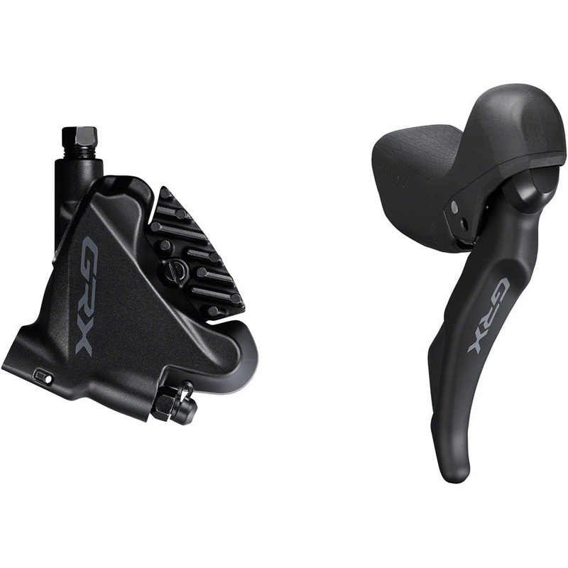 Shimano GRX ST-RX600 Shift/Brake Lever BR-RX400 Hydraulic Disc Brake Caliper – Right/Rear 11-Speed Flat Mount Caliper BLK