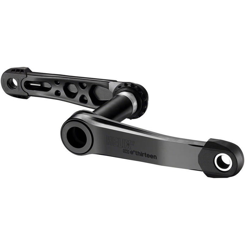e*thirteen Helix Race Crankset – 175mm, 73mm, 30mm Spindle with e*thirteen P3 Connect Interface, Black