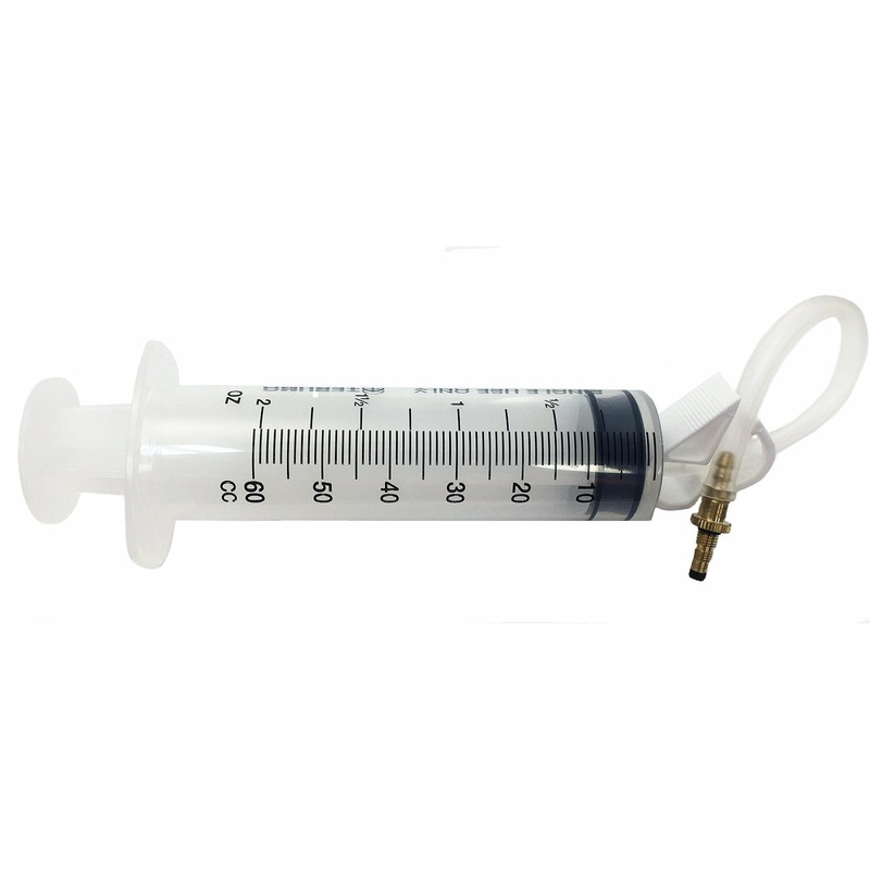 Tubeless Tire System Sealant Injector Syringe Also fits Removable Core Tubes