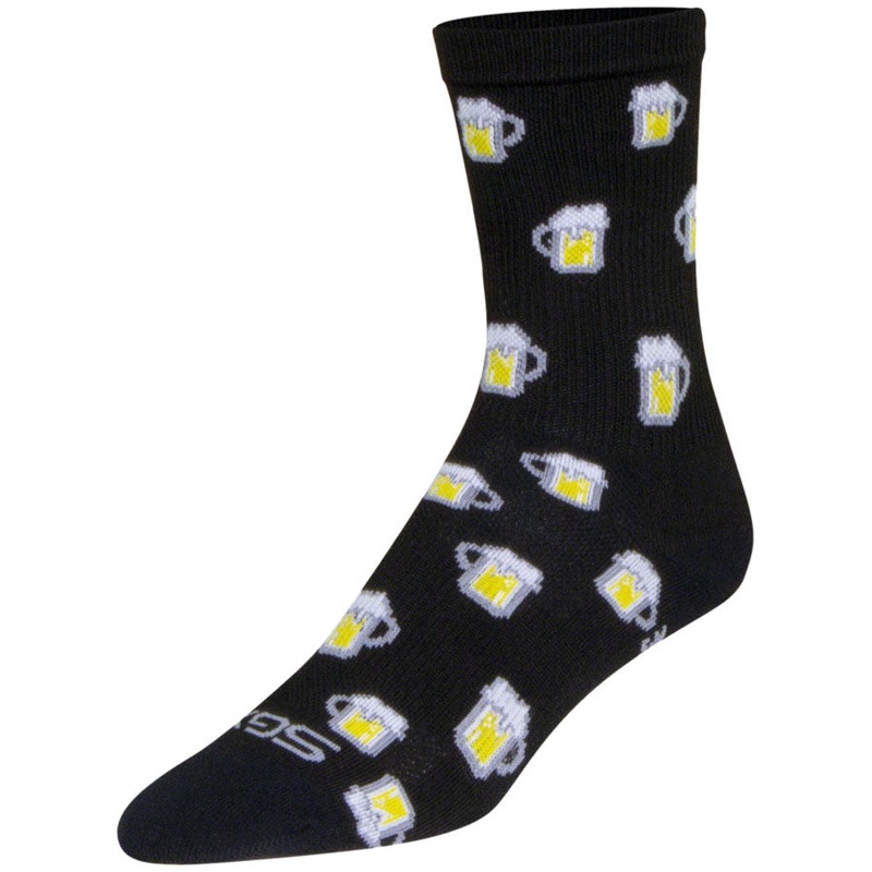 SockGuy SGX Pints Socks – 6″, Black, Large/X-Large
