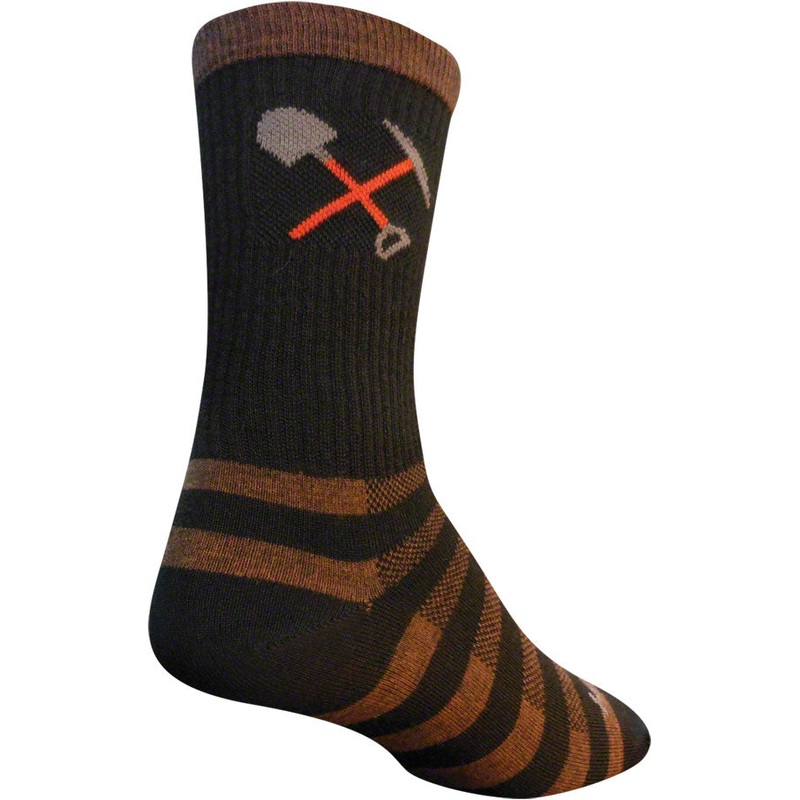 SockGuy Trail Maintenance Wool Socks – 6″ Black Large/X-Large