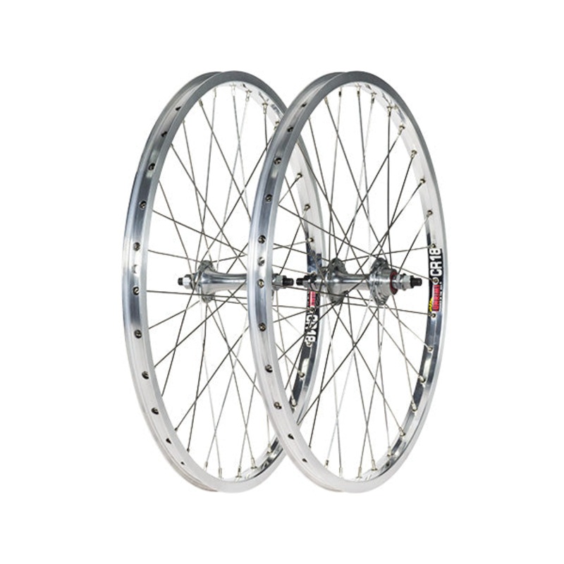 Black Ops F/F Hubs w/Sun CR18 Rims Expert BMX Race Wheelset-20×1 3/8″