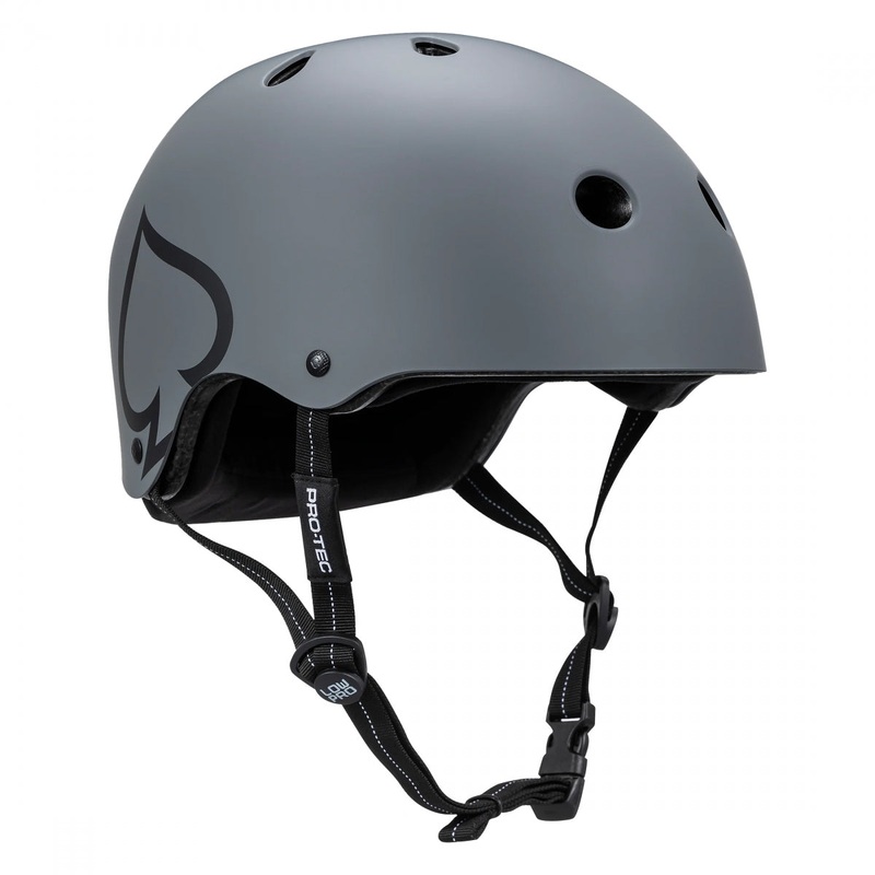 BMX Helmet Protec Low Pro Certified SM/MD 20.85 to 22.45in (53 to 57 cm) Matte Grey BMX/Skate