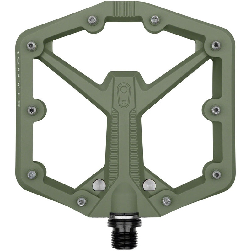 Crankbrothers Stamp 1 Gen 2 Pedals – Platform Composite 9/16″ Green Large