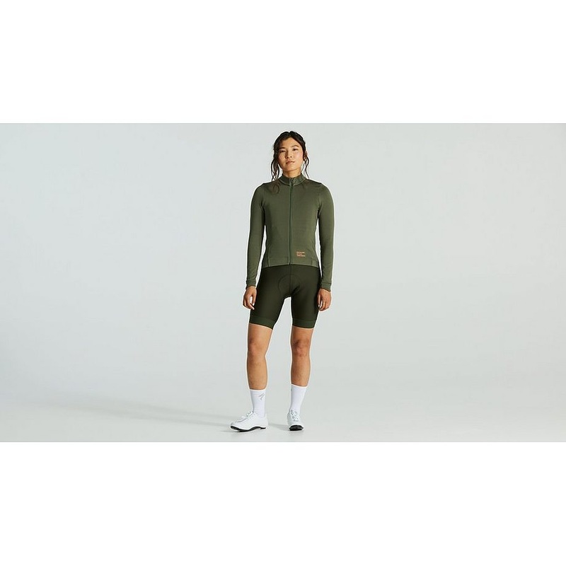 Specialized prime powergrid jersey ls wmn oak green m