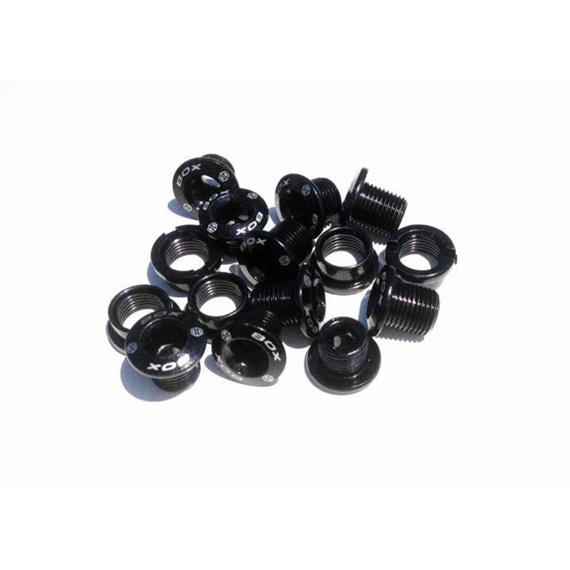 Box One Cro-mo Chainring Bolt Kit Black