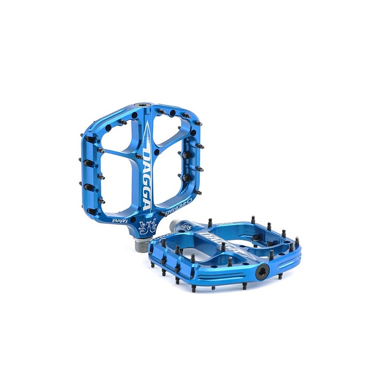 Chromag Dagga Platform Pedals  Aluminum Body, Cr-Mo Spindle, Tunable Pins, Concave Design, Superior Stability & High-Impact Performance