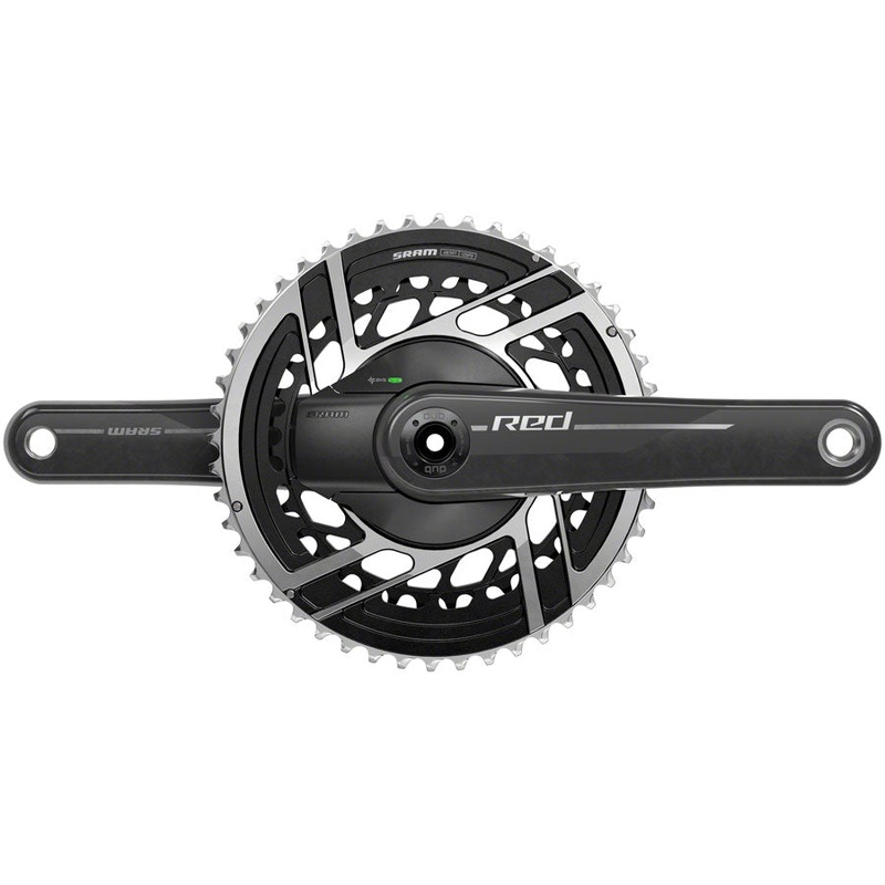 SRAM RED AXS Power Meter Crankset – 165mm, 2x 12-Speed, 48/35t, 8-Bolt Direct Mount, DUB Spindle Interface, Natural