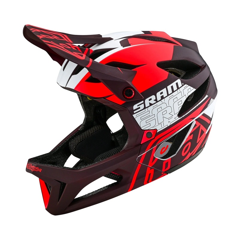 Troy Lee Designs Stage Full Face Helmet with MIPS – SRAM Vector – Red