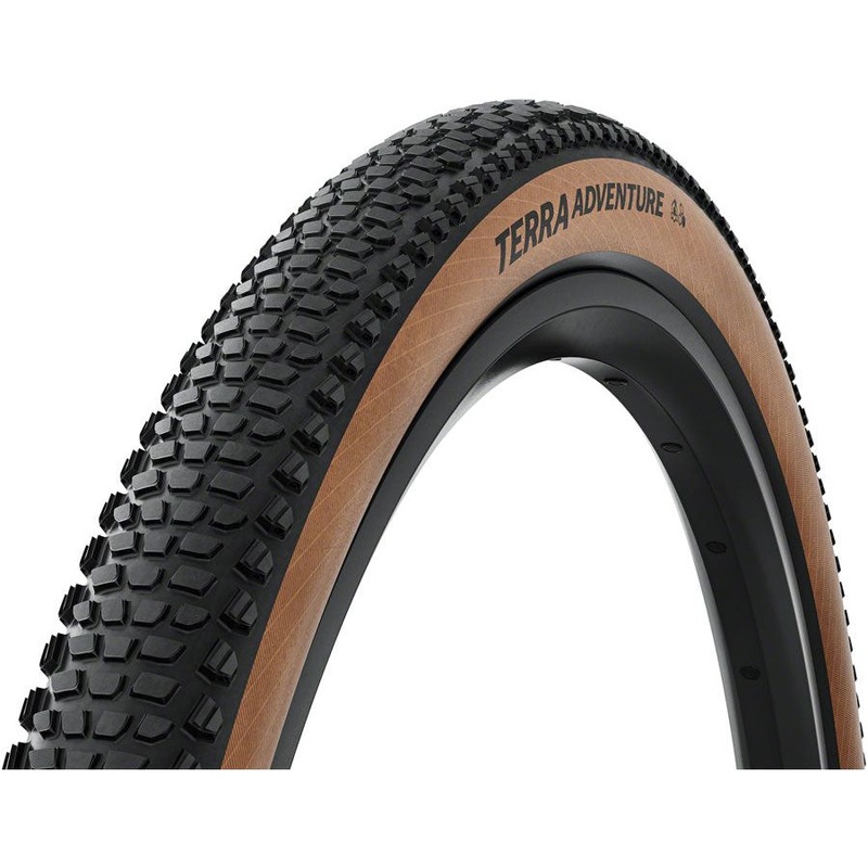 Continental Terra Adventure Tire – 700 x 55 Tubeless, Folding, Black / Transparent, Grip Trail Casing, E25