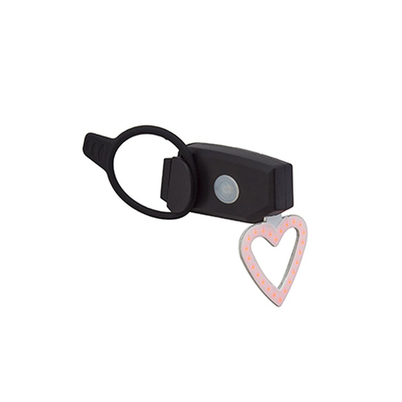 Sunlite HeartThrob USB Tail Light – Black-Red