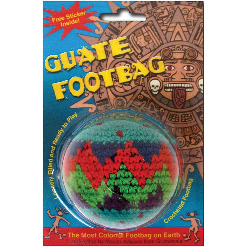 Adventure Trading Guate Footbags & Accessories  Durable, Colorful Crocheted Play Toys for Outdoor Fun, Games, and Active Play