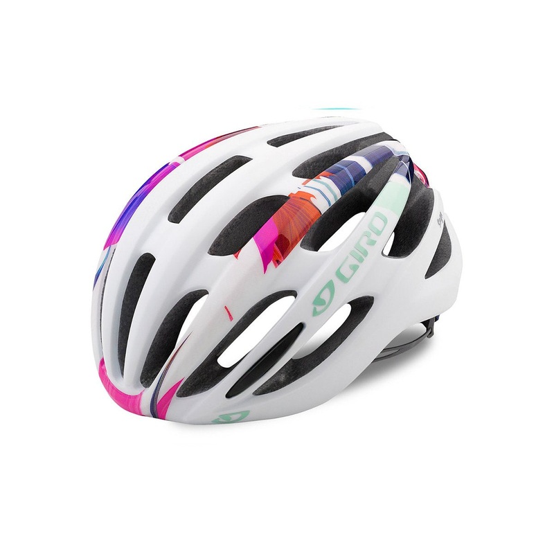 Giro Saga Road Helmet – Womens – Matt White-Floral – 2018