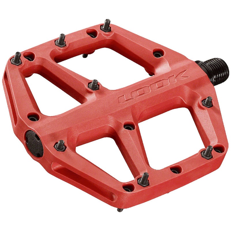 LOOK Trail Fusion Pedals – Platform, 9/16″, Red
