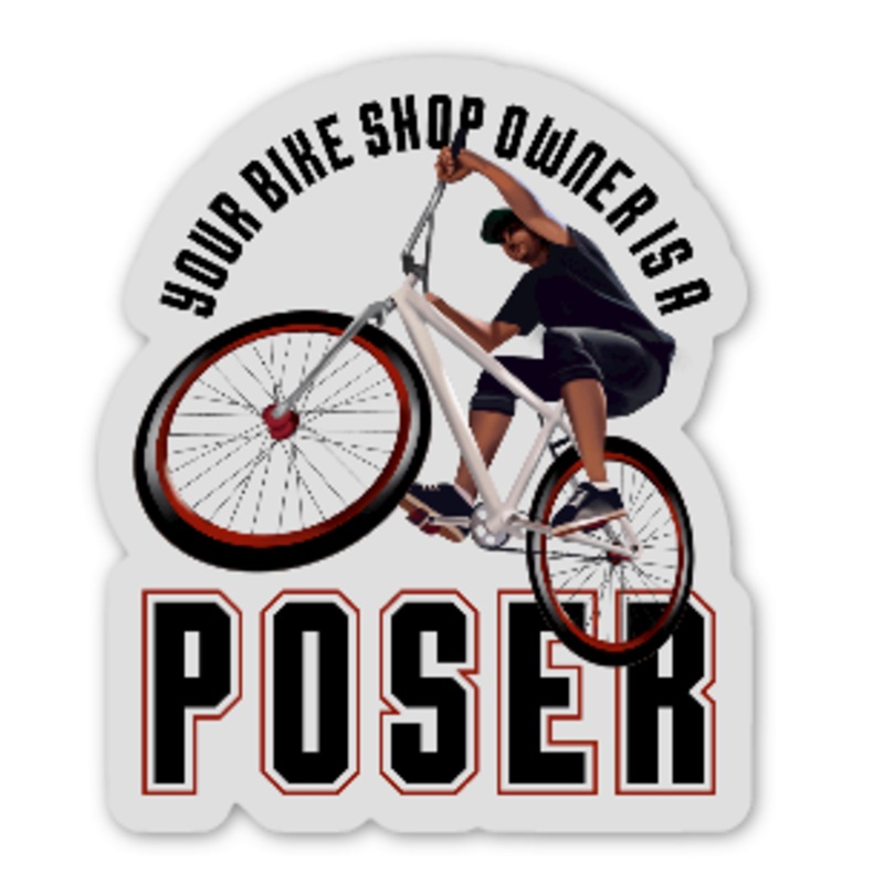Stacked Poser Sticker