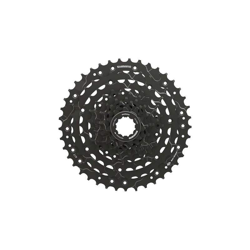 Shimano CUES  CS-LG300-9 Cassette – 9-Speed 11-46t LINKGLIDE Black