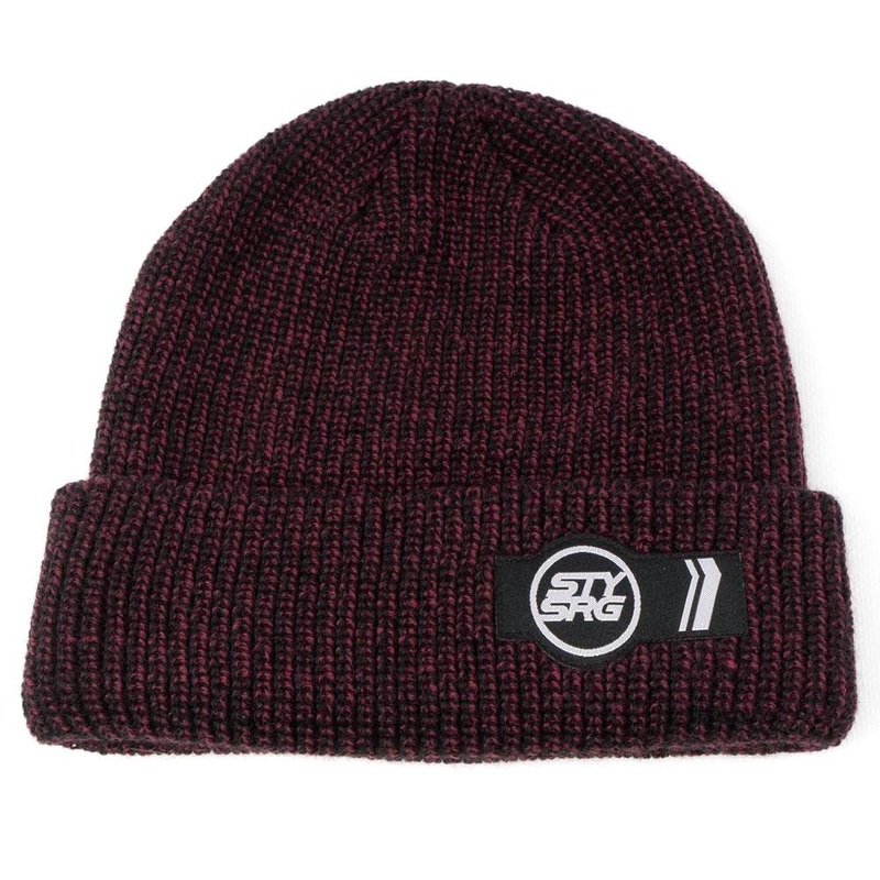 Stay Strong Icon Bar Beanie – Maroon