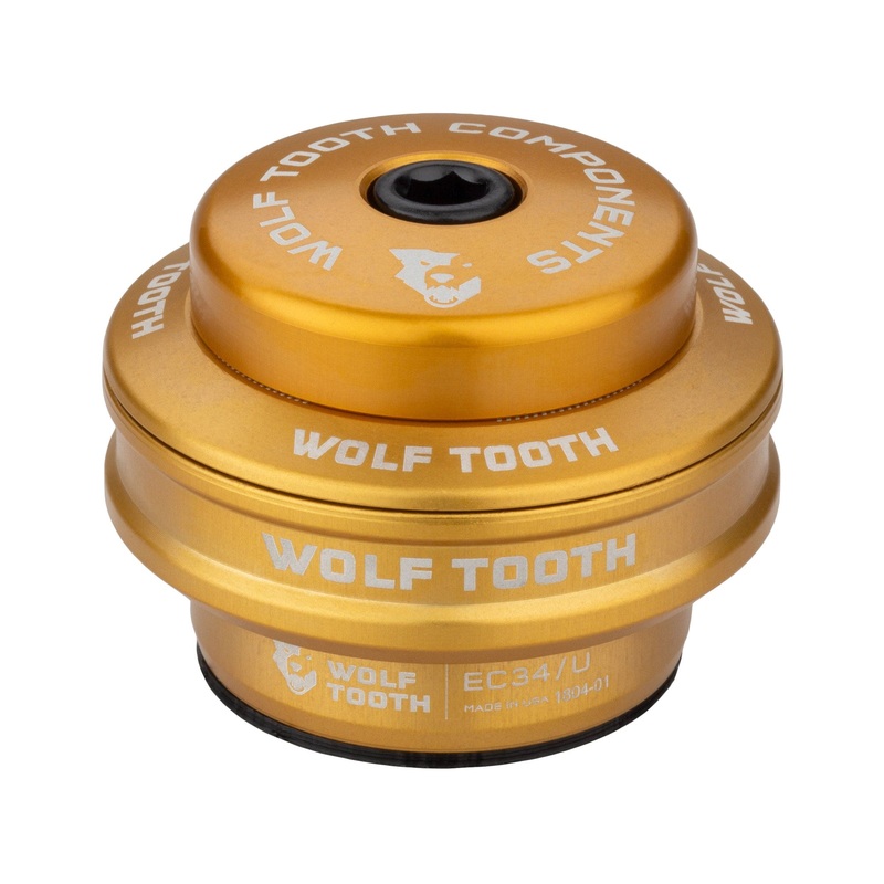 Wolf Tooth Performance EC Headsets – EC Upper EC34/28.6 16mm Stack, Gold