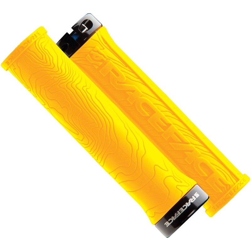 RaceFace Half Nelson Grips – Yellow, Lock-On