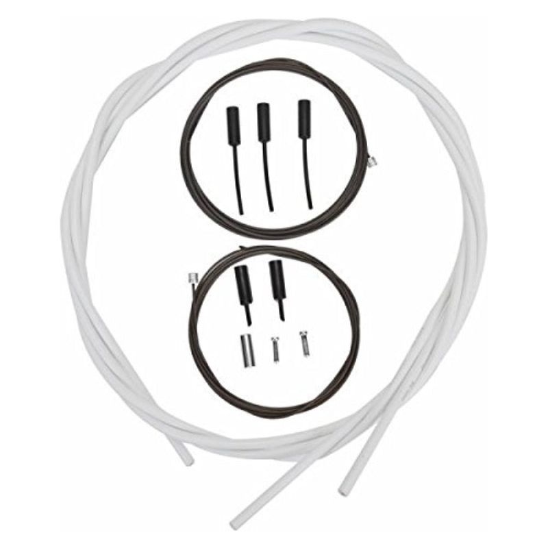 Shimano Bc-9000 Road Polymer Brake Cable Set- White Bicycle Brake Cables