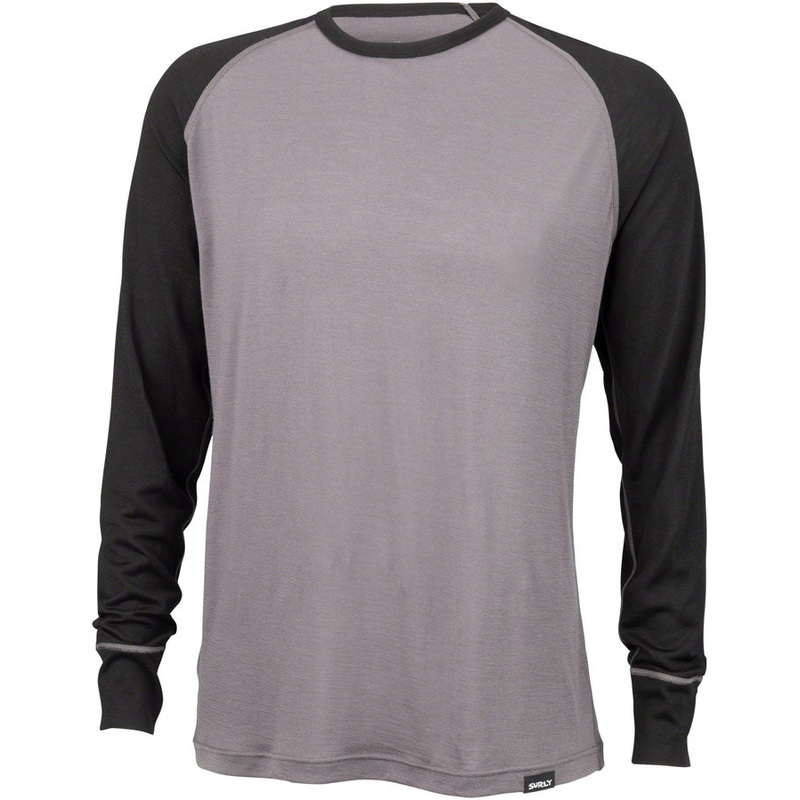Surly Merino Raglan T-Shirt – Gray/Black LG
