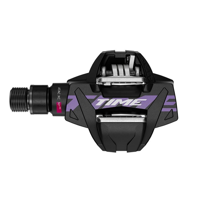 Time ATAC XC 6 Pedals – Dual Sided Clipless Composite 9/16″ Black/Purple B1