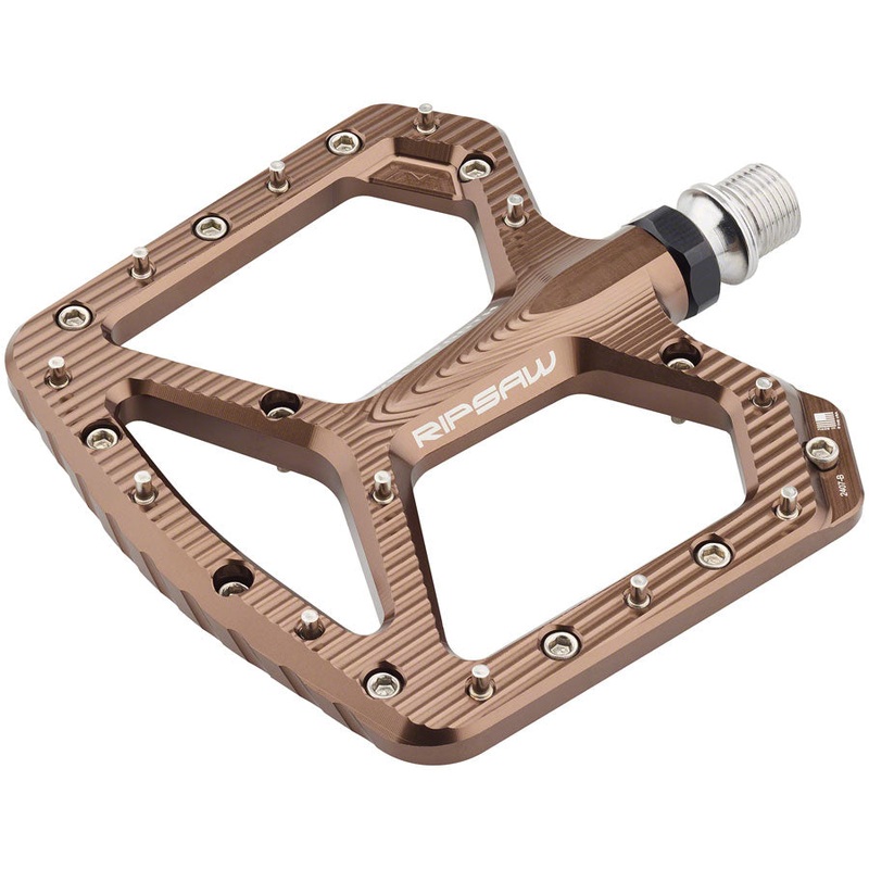 Wolf Tooth Ripsaw Aluminum Pedals – Platform Aluminum 9/16″ Black Espresso