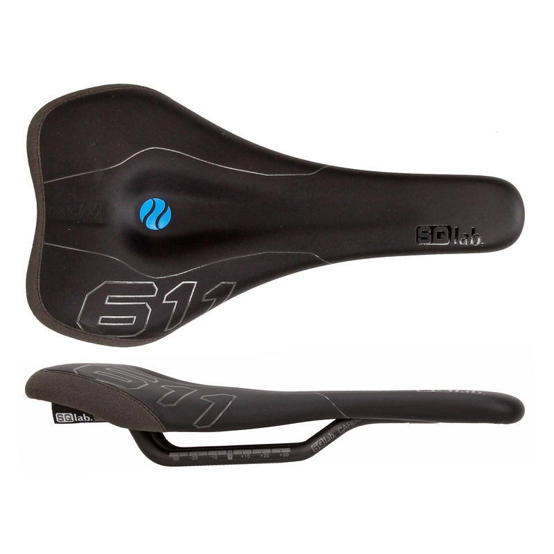 Bike Saddle SQlab 611 Ergowave carbon rail 140* , blk