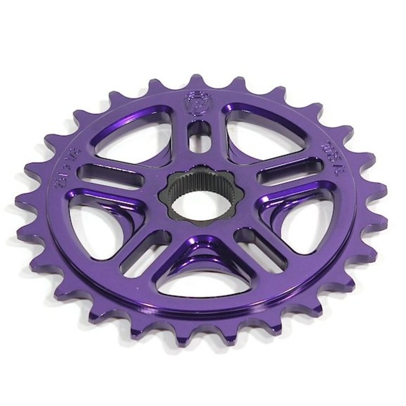 Profile 33t Spline Drive BMX Sprocket – 19mm – 48-spline – Purple – USA Made