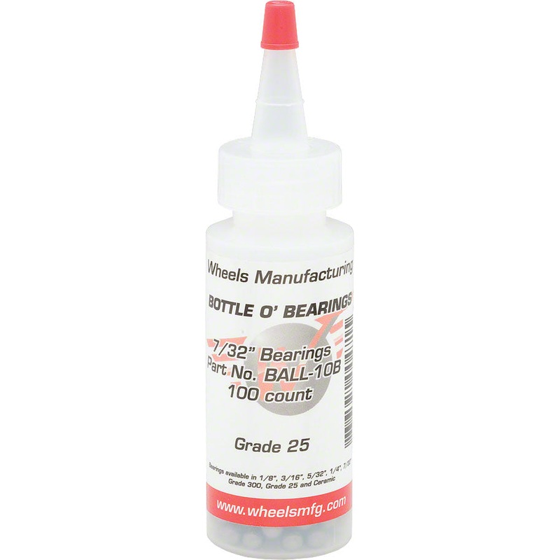 Wheels Manufacturing Grade 25 7/32 Loose Replacement Ball Bearing Bottle of 100