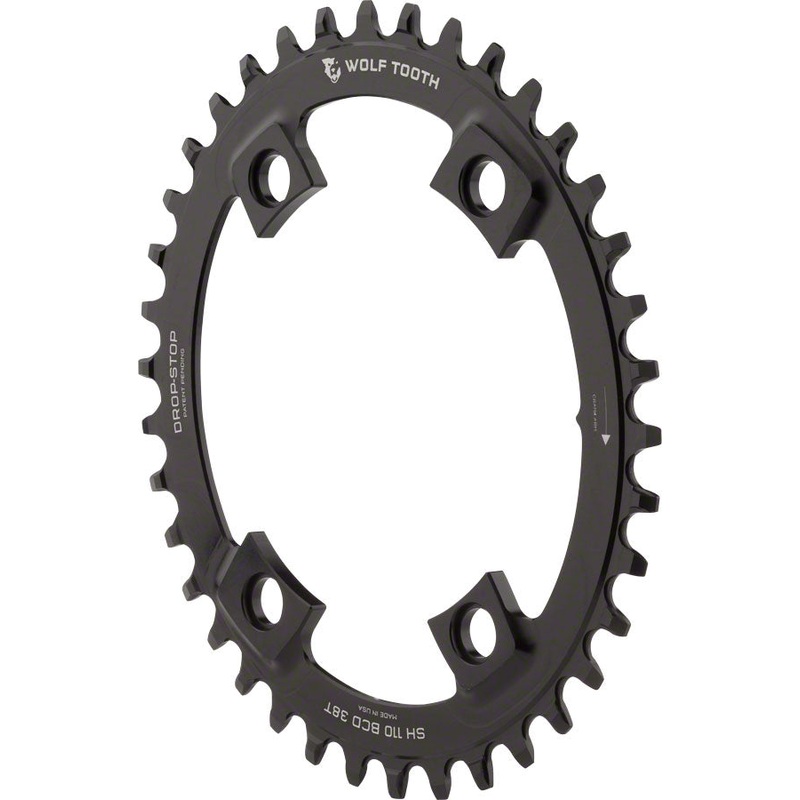 Wolf Tooth Elliptical Chainring 40T x Shimano Asymmetric 110 BCD, For 4-Arm