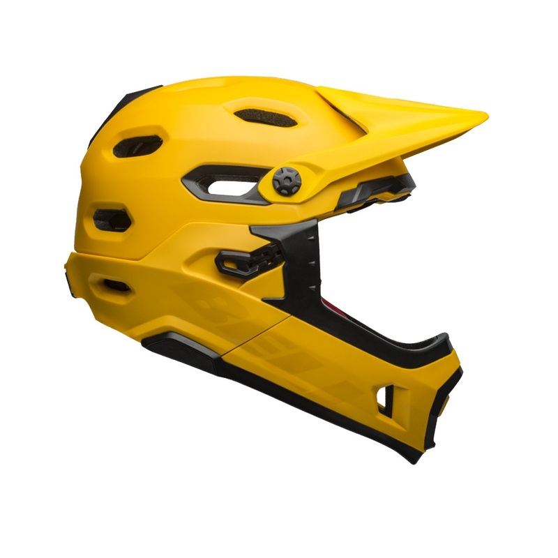 Bell Super DH MIPS Full Face Helmet – Matt Gloss Yellow Black – 2019