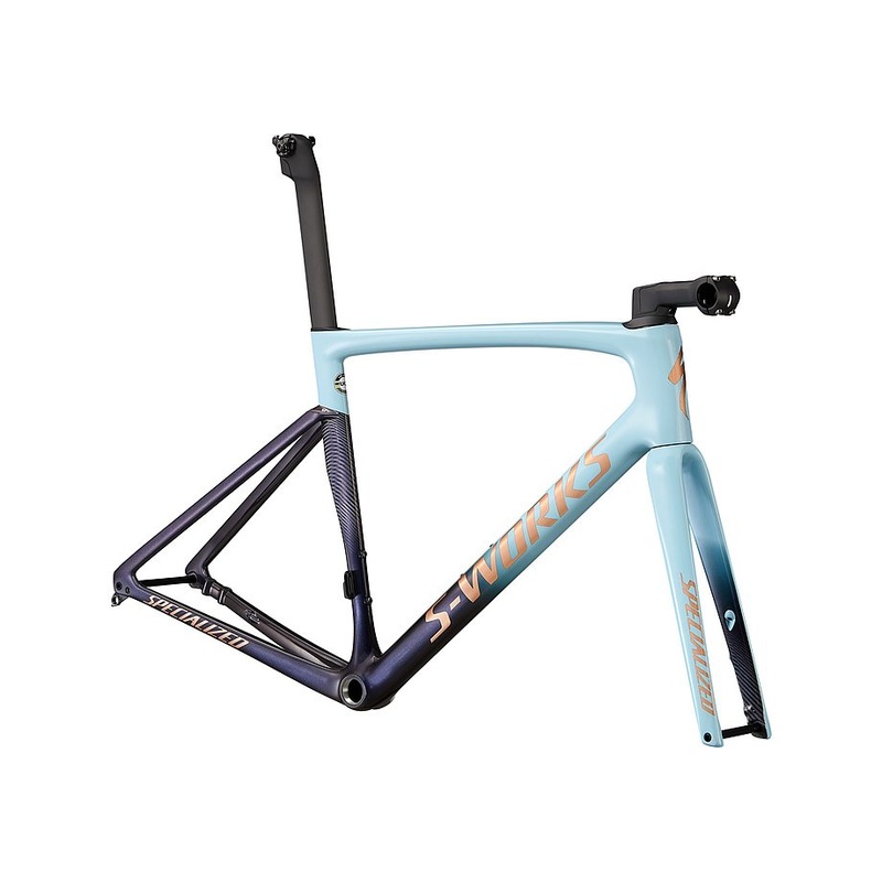 Specialized tarmac sl7 S-Works frmset arctic blue / dusty blue fade / satin bronze foil 49
