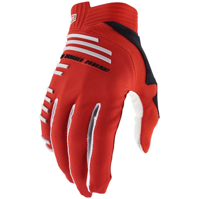 100% R-Core Gloves – Racer Red Full Finger X-Large