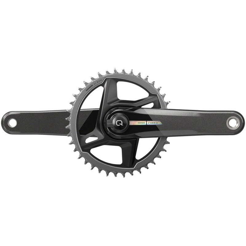 SRAM Force 1 AXS Wide Power Meter Crankset – 172.5mm 12-Speed 40t Direct Mount DUB Spindle Interface Iridescent Gray D2