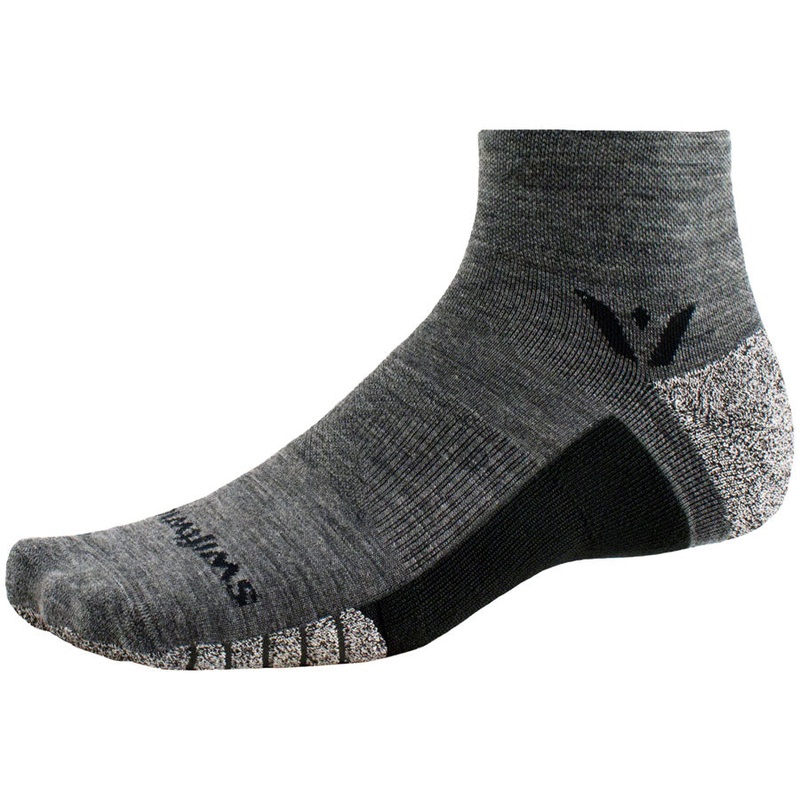 Swiftwick Flite XT Trail Two Socks – 2 inch, Heather, X-Large