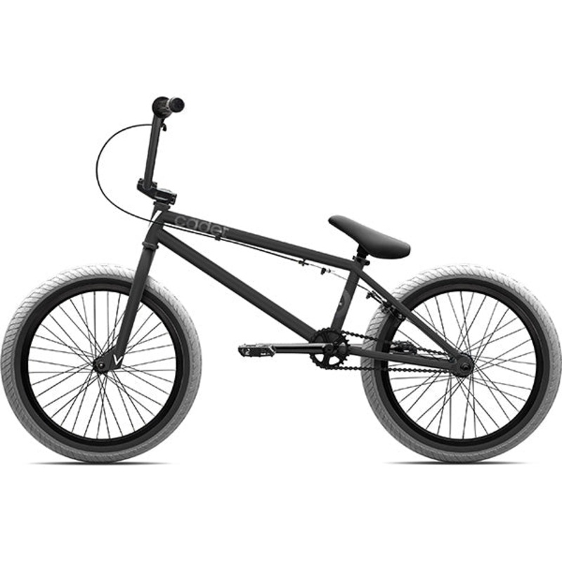 Verde Cadet LHD BMX Bike-Matte Black