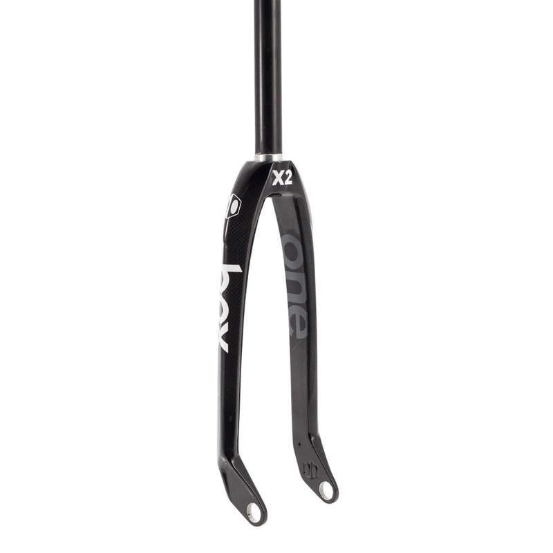 24″ x 20mm Box X2 Pro Carbon Fiber BMX Race Fork – 1-1/8″ Threadless – Black